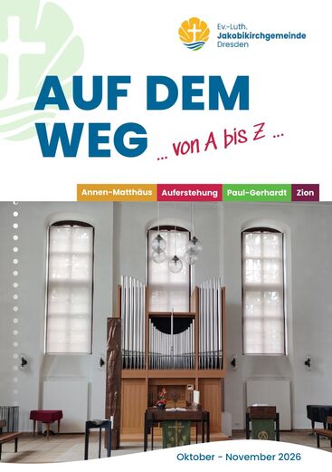 Gemeindebrief 6-2026 der Jakobikirchgemeinde Dresden
