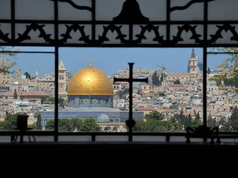 Blick auf den Felsendom in Jerusalem