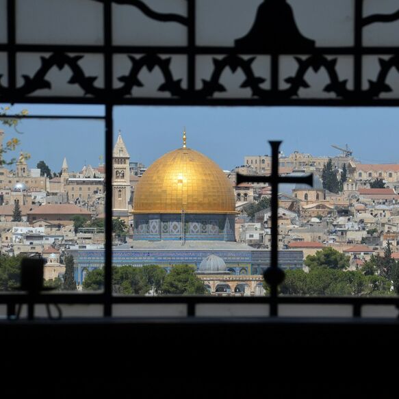 Blick auf den Felsendom in Jerusalem